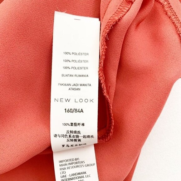 5/$25 New look coral drape front sleeveless tank top - Picture 6 of 8